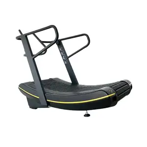 LKL Fitness Hot Sale Self Generating Manual Fitness Gym Commercial Curve Treadmill for Sale Wooden Mechanical Treadmill