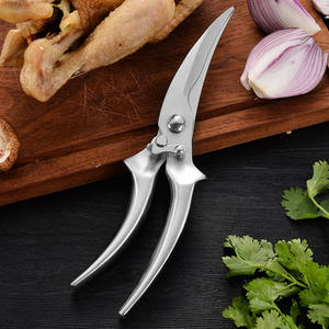Tijeras de cocina de acero inoxidable para aves de corral, tijeras para carne de pollo, hueso, verduras, camarones, tijeras de cocina, pavo con resorte - Product Image 5