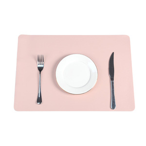 Set de table rectangulaire élégant en cuir PU de designer, style Zen Asiatique, coins arrondis, facile à nettoyer, pour restaurant, hôtel, maison, Laiyue Made - Product Image 5