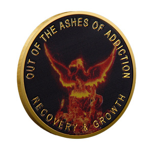 Moneda Conmemorativa de Recuperación de la Adicción, Artesanía en Metal, Moneda de Recuerdo con Tema de Oración de la Serenidad, Grabada por Ambos Lados - Product Image 2