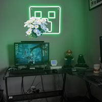 Enseigne néon Creeper esthétique 2026 pour salle de jeux, décoration murale LED personnalisée pour salle d'e-sport, cadeau