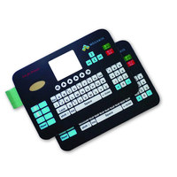 Interrupteur à membrane personnalisé avec touches en silicone, rétroéclairage et cadre de protection
