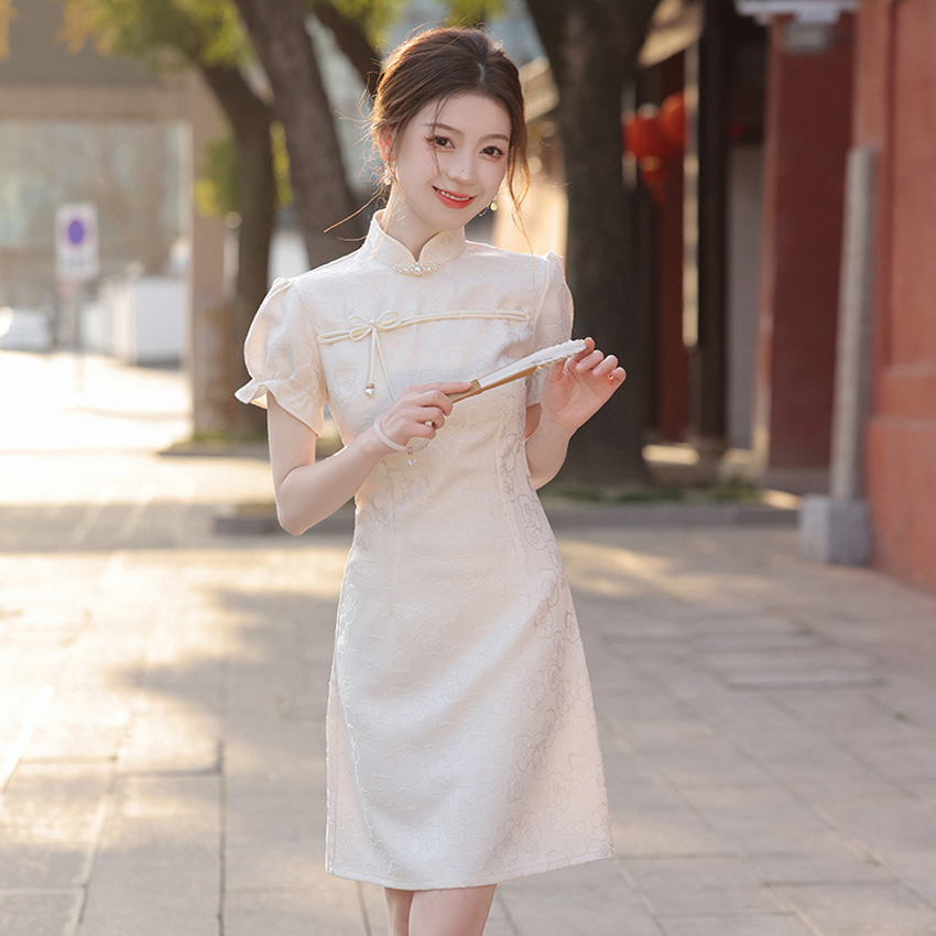 Shop Our Collection of Short Lace Cheongsam Qipao Dresses