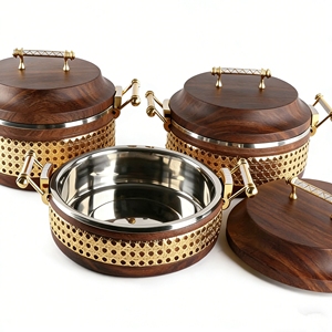 Juego <span class=keywords><strong>de</strong></span> 3 Recipientes para Calentar Comida, 3.5L, 4.5L, 5.5L, Gran Capacidad, Aislados, para Buffet <span class=keywords><strong>de</strong></span> Hotel, Catering, Directo <span class=keywords><strong>de</strong></span> Fábrica - Product Image 6