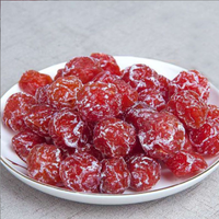 Fruta china en conserva, ciruelas Rojas