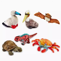 Nuevo diseño emulación Animal de peluche juguete dinosaurio de peluche tortuga cangrejo juguete personalizado Animal realista