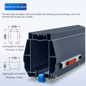 Porte coulissante cantilever en aluminium intelligente et moderne à commande à distance automatique QiGong pour usage hôtelier - <span class=keywords><strong>Prix</strong></span> départ usine - Product Image 2