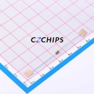 CR1/8W-2K4 5%-OT52ตัวต้านทานผ่านรูผ่านส่วนประกอบ (THT), ฟิล์มคาร์บอน D2.3xL3.7mm 2.4Kohm 5% 200V - Product Image 1