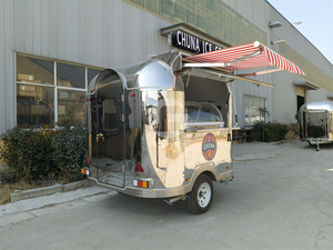 American Mobile Food Cart Stainless Steel Fully Equipped Mobile Food Truck <strong>Trailer</strong> <strong>Ice</strong> <strong>Cream</strong> Station for Fast Food Events - Product Image 2