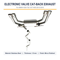 Système d'échappement Catback avec silencieux à valve en acier inoxydable SS304 pour BMW 435i F32 3.0T N55 2012-2016, son sportif Valvetronic Racing