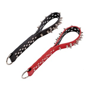 Frusta in Pelle con Borchie per Giochi BDSM, Giocattoli Sessuali per Adulti, Flogger per Coppie, Accessorio per Cosplay Punk - Product Image 2