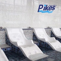 Chaise de spa hydro massage et acrylique Vichy lit de douche outils d'accessoires de piscine chaise de massage Vichy Style Vichy pour spa de piscine
