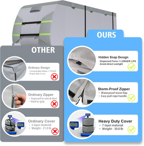 <span class=keywords><strong>Housse</strong></span> de voiture automatique en tissu non tissé respirant et imperméable, protection UV à 90%, résistante aux rayures, garantie 3 ans, type à tirer - Product Image 5