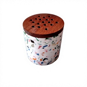 Exclusive Handmade Sandalwood Epoxy Resin Bakhoor Burner Premium Indian Incense Holder for Eid Ramadan Celebration <b>Home</b> Decor - Product Image 1
