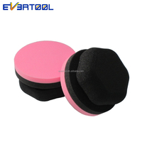 EVERTOOL Applicateur en mousse mini 4 pouces, support de polissage manuel, éponge de polissage premium pour le cirage de voiture