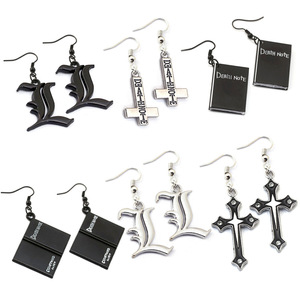 Accessori per Gioielli, Orecchini Anime con Pendente a Forma di Libro Nero <span class=keywords><strong>Death</strong></span> Note - Product Image 1