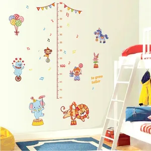 Gline Ready To Ship Funny Circus Height Measure Chart Wall Sticker For Child