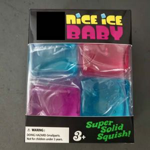 Nuevas llegadas: Paquete de 4 cubos de hielo blandos Nedoh, juguetes sensoriales populares y de gran venta, cubos antiestrés para apretar. - Product Image 4