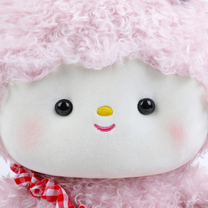 Peluche <span class=keywords><strong>Agneau</strong></span> Bouclé Kawaii en Gros, Jouet en Peluche Mouton Rose et Blanc, Cadeau Parfait pour Couples et Amis, <span class=keywords><strong>D</strong></span>écoration Maison, Cadeau pour Enfants - Product Image 2