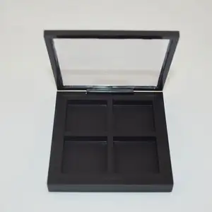 4-Color Plastic Packaging Containers Hot Sale Eyeshadow Case Empty Multi Plastic Eyeshadow Container Palettes