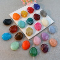 10 perles acryliques grandes en forme de macramé, 25x21x10mm, pour projets DIY, art, vêtements, sacs, artisanat, imitation texture pierre