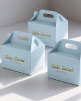 Emballage en carton personnalisé avec logo, biodégradable, portable, avec poignée, pour gâteaux, pains, boîtes à emporter pour boulangeries