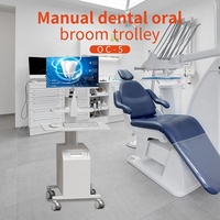 Meilleur prix pour chariot de numérisation dentaire en plastique ABS et aluminium pour hôpital dentaire avec support d'écran, support de scanner buccal, support de processeur