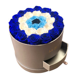 Boîte décorative infinie éternelle, vraies roses immortelles conservées, cadeau de la Saint-Valentin, plantes éternelles sans fin, éternelles et conservées - Product Image 2