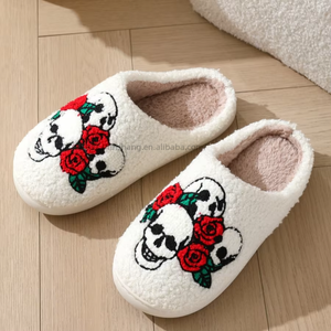 Wholesale Customized Indoor Soft Winter Plush Home for <b>Slippers</b> Comfortable Logo New Fruit Design Good Quality for Spring Season - Product Image 4