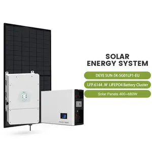 Low Price High Efficiency 5kw Off Grid Solar Power Complete Kit Solar System 5kva Home Use