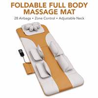 Matelas chauffant électrique portable pour tout le corps avec contrôle de la minuterie multi-mode et masseur de nuque