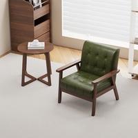 Canapé en cuir en forme de L en bois massif de style rétro américain pour restaurant, table et chaise individuelles, usage commercial