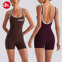 Fournisseur Vérifié Combinaison de sport à bretelles au dos pour le yoga et la gym, style camisole sexy, style occidental