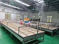 Ligne de production multifonctionnelle de feuilles d'huile de soja et de haricot caillé de marque HJ Composants de base PLC Opération facile 380V 3kw