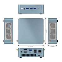 Mini PC de bureau professionnel Intel i5 1245U 12e génération, double DDR4 jusqu'à 64 Go NVMe + SATA SSD WiFi 6 Ordinateur NUC