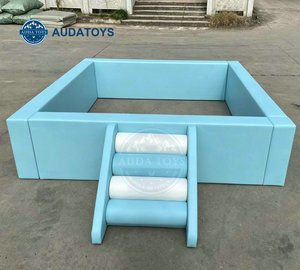 Piscine à balles intérieure personnalisée bleu pastel avec toboggan, 6,5 pieds, capacité 100-500 kg, pour écoles, centres commerciaux, résidences, fêtes - Location disponible - Product Image 2