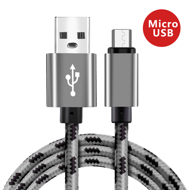 1.5M Fast Charge Braided Nylon Sync Data Micro USB Cable Charger for Android