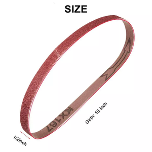 Stock local aux États-Unis - Bandes abrasives 1/2 <span class=keywords><strong>x</strong></span> 18 pouces pour ponceuse à bande pneumatique, grains 40 60 80 120 180 240 - Product Image 3