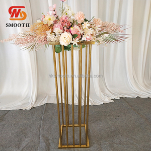Centro de Mesa Dorado Elegante, Decoraciones para Mesa, Soporte para Flores, Jarrones Metálicos para Bodas y Fiestas, Soporte para Flores para Eventos - Product Image 1