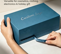 Boîte d'expédition pliable en kraft recyclable avec fermeture éclair personnalisée, logo personnalisé pour l'emballage de vêtements, de cosmétiques et de cadeaux