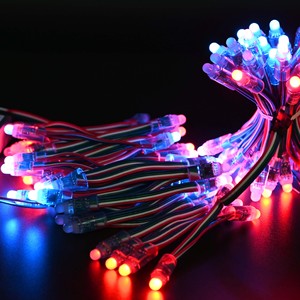 12 mét RGB đầy đủ màu sắc <span class=keywords><strong>LED</strong></span> MODULE IP68 giáng sinh trang trí đèn chuỗi 5V ma thuật màu đục pixel lựa chọn nghiêm ngặt tiếp xúc - Product Image 3