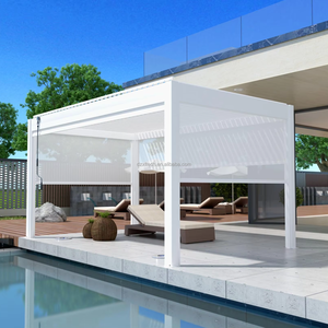 Gazebo y <span class=keywords><strong>pabellón</strong></span> de pérgola al aire libre con cubierta de parasol para proporcionar sombra <span class=keywords><strong>en</strong></span> su <span class=keywords><strong>jardín</strong></span> o patio - Product Image 6