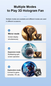 Quạt ba chiều kích thước lớn 100cm với sợi HDMI thời gian thực LED hiển thị ba chiều máy chiếu quảng cáo thiết bị hiển thị - Product Image 6