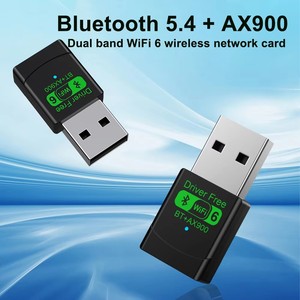 Wifi 6 USB Wifi Dongle Dual Band 2.4G & 5Ghz miễn phí điều khiển 2 trong 1 BT 5.4 Wifi Receiver 900Mbps mạng không dây Card Adapter - Product Image 4