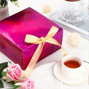 Cajas de Regalo con Logotipo Personalizado, Papel Holográfico y Cinta Decorativa, Modelos Explosivos - Product Image 4
