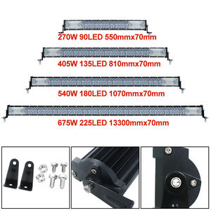 Barra de luz Led todoterreno 21 ''31'' 42 ''52'' Alta potencia 270W 405W 540W 675W Con barra de luz Led curva intermitente para camión <span class=keywords><strong>jeep</strong></span> - Product Image 5