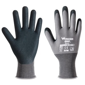 Wonder Grip Gray Nitrile Coated Work Gloves Size L Gardening Anti Slip Protective Gear - Product Image 4