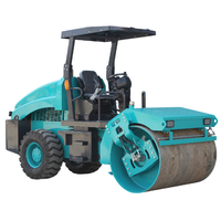 Rouleau compresseur à asphalte de haute qualité, 5 tonnes, à monter, petit, robuste, à tambour unique, moteur haute efficacité, garantie 1 an