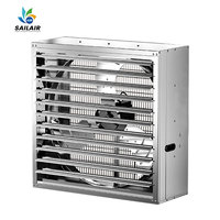 Ventilateur axial électrique en acier inoxydable de 36-54 pouces, à moteur en cuivre pur à entraînement direct, pour l'extraction des gaz et l'élevage avicole (OEM)