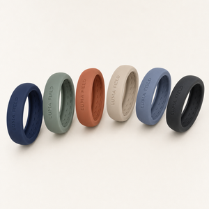 Coque de protection en silicone personnalisée avec logo OEM pour Oura Ring 5/4, Galaxy Ring, RingConn, Ultrahuman Deep Navy, gravure de marque en relief - Product Image 1